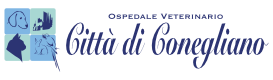 CONEGLIANO-ORIZZONTALE-DESKTOP-POSITIVO Logo a colori dell'Ospedale Veterinario Città di Conegliano